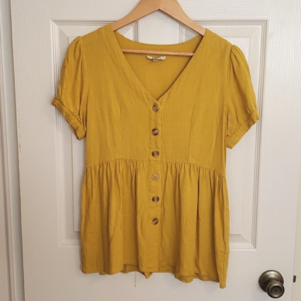 Romantic Yellow Blouse, Size S